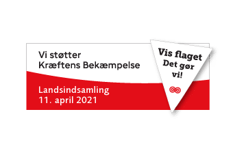 Kræftens bekæmpelse støttelogo